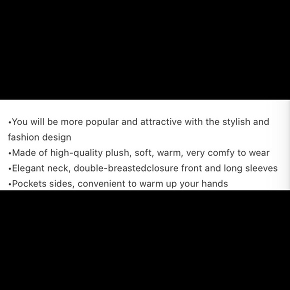 🎉HPx2🎉⚠️1 Left: Med Gray Dbl. Lapel Plush Coat - Picture 4 of 6